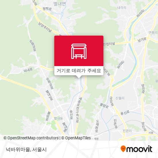 넉바위마을 지도