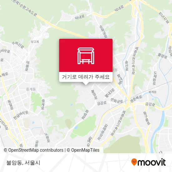 불암동 지도
