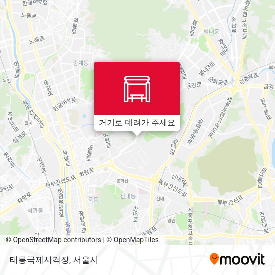 태릉국제사격장 지도