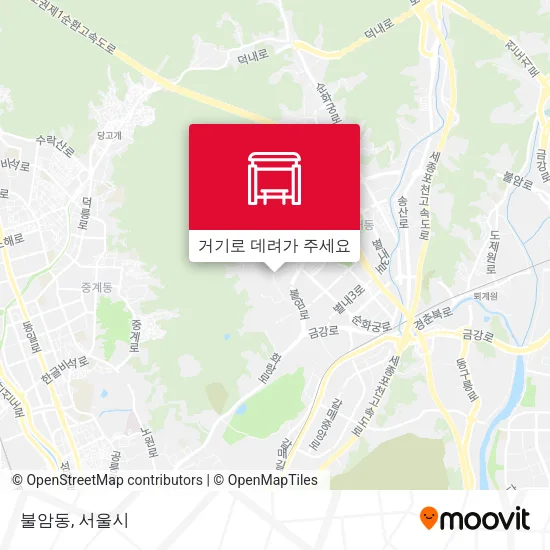 불암동 지도