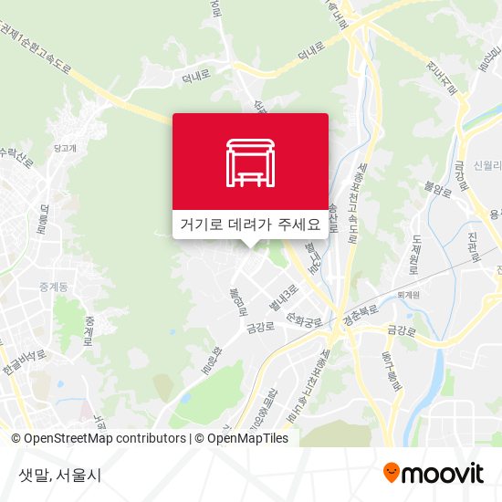 샛말 지도