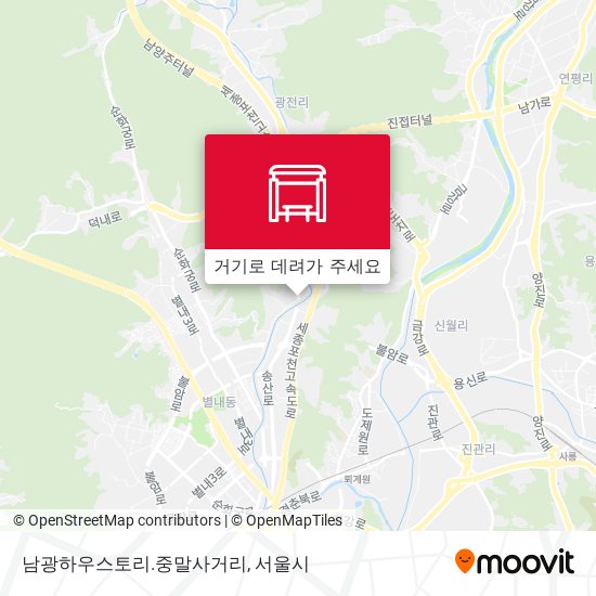 남광하우스토리.중말사거리 지도