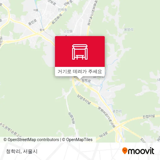 청학리 지도