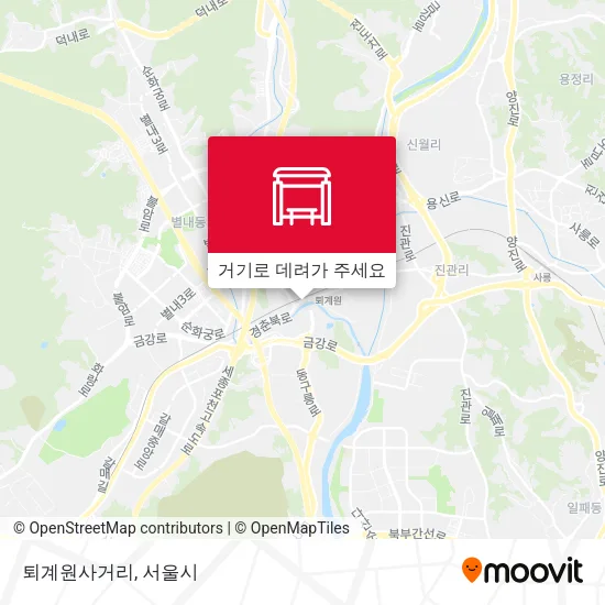 퇴계원사거리 지도