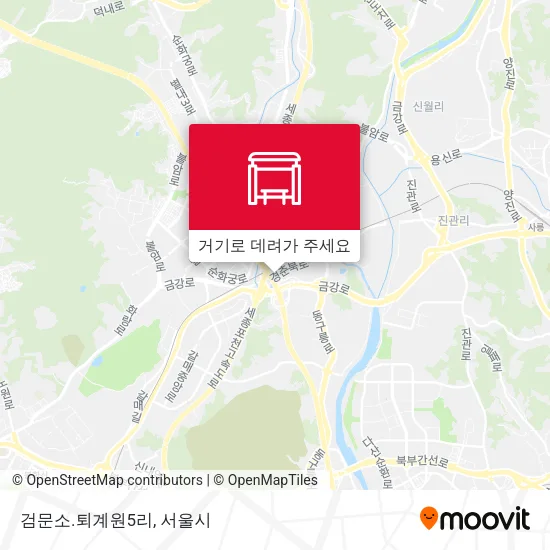 검문소.퇴계원5리 지도