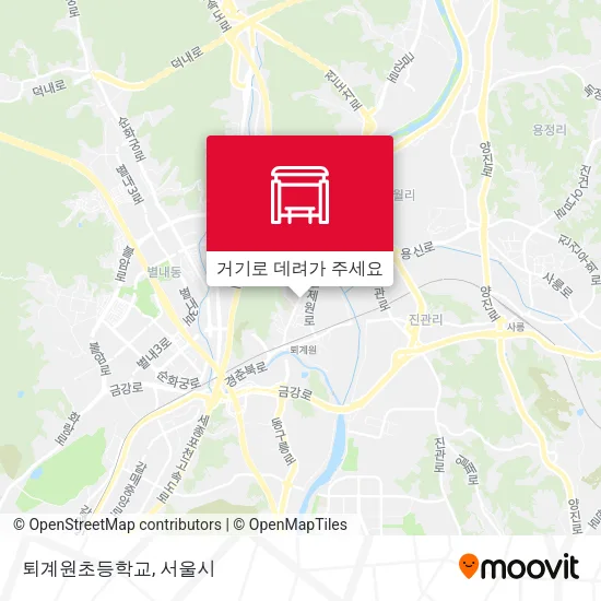퇴계원초등학교 지도