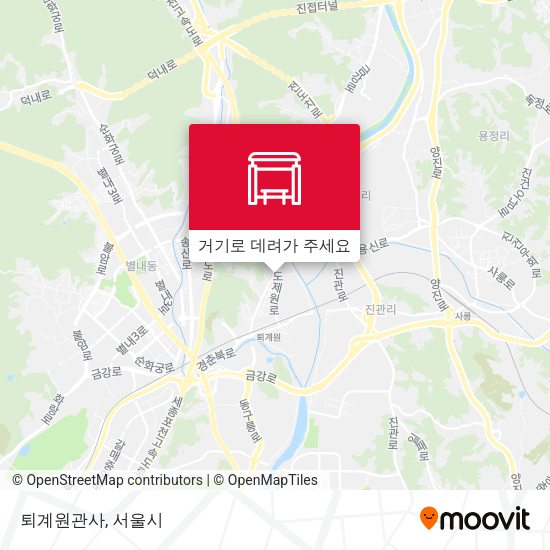 퇴계원관사 지도
