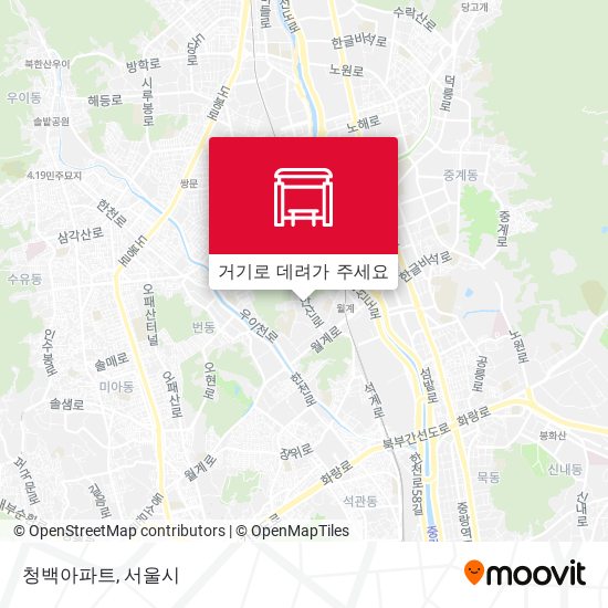 청백아파트 지도