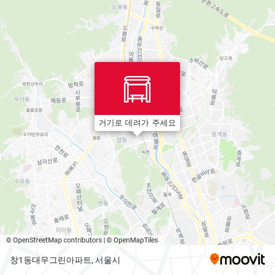 창1동대우그린아파트 지도