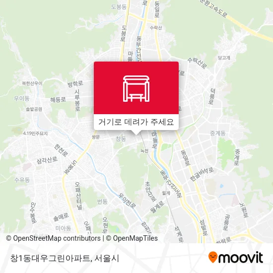 창1동대우그린아파트 지도
