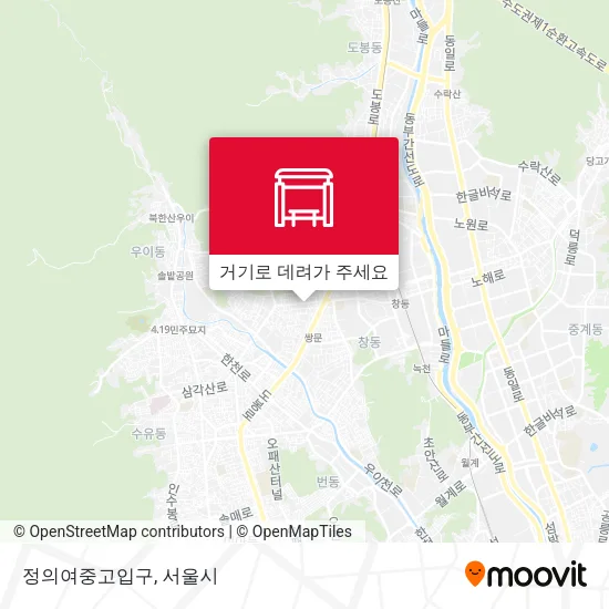 정의여중고입구 지도