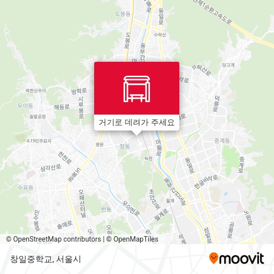 창일중학교 지도