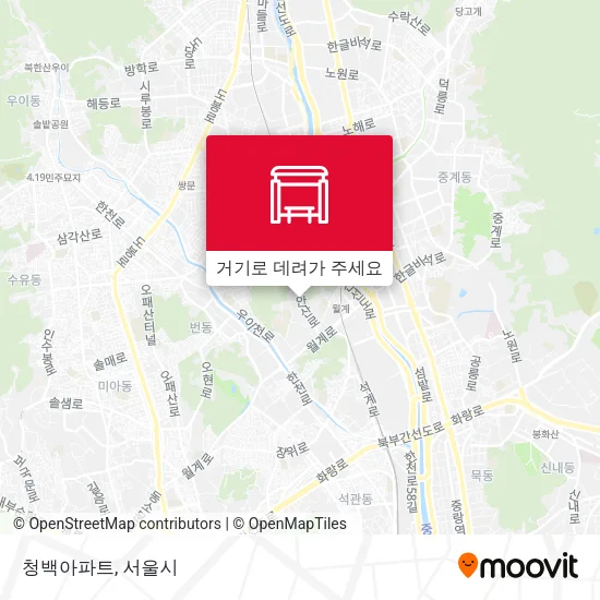 청백아파트 지도