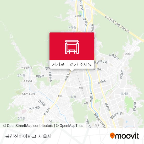 북한산아이파크 지도