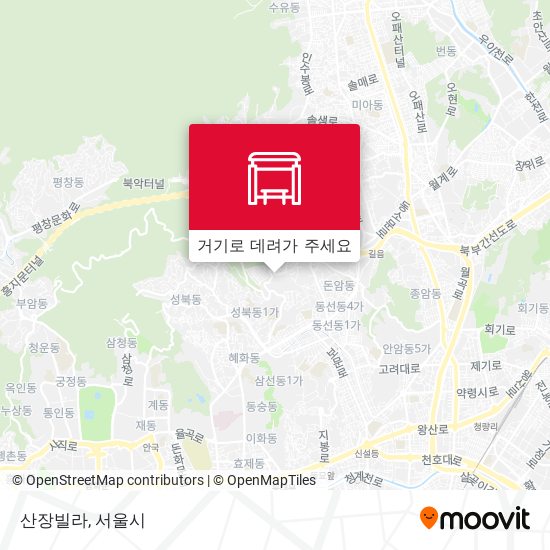 산장빌라 지도