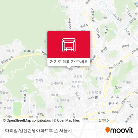 다리앞.일신건영아파트후문 지도