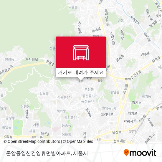돈암동일신건영휴먼빌아파트 지도