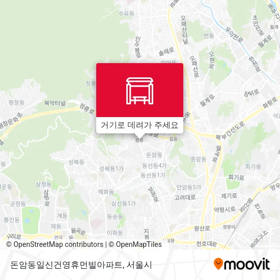 돈암동일신건영휴먼빌아파트 지도