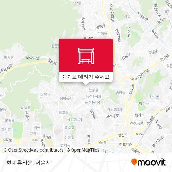 현대홈타운 지도