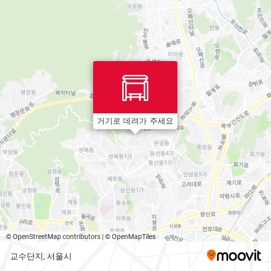 교수단지 지도