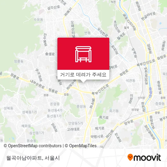 월곡아남아파트 지도