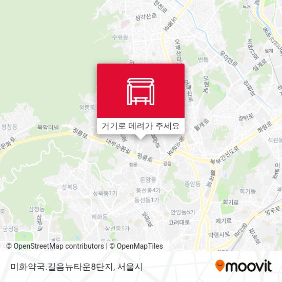 미화약국.길음뉴타운8단지 지도