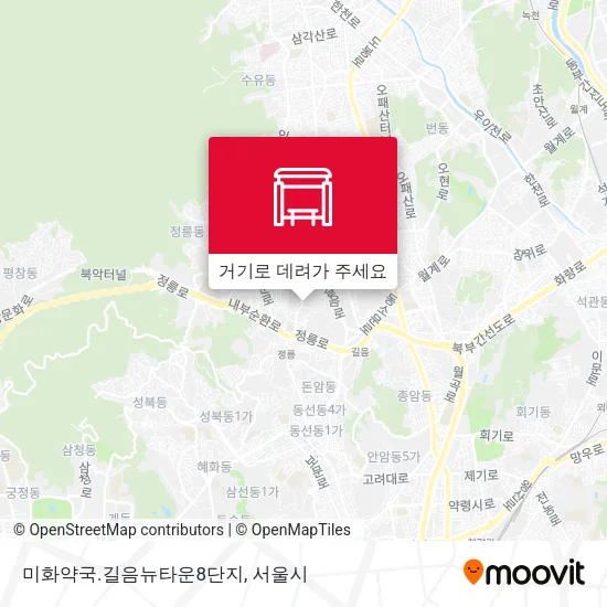 미화약국.길음뉴타운8단지 지도