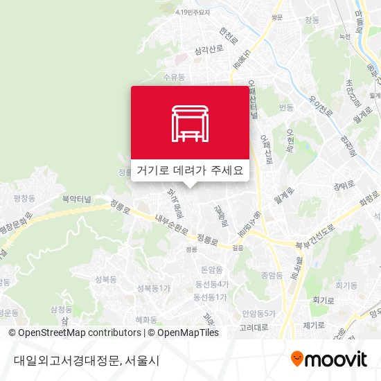 대일외고서경대정문 지도