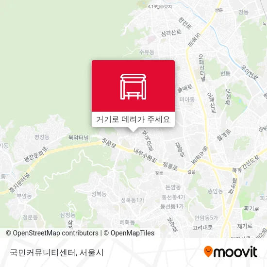 국민커뮤니티센터 지도