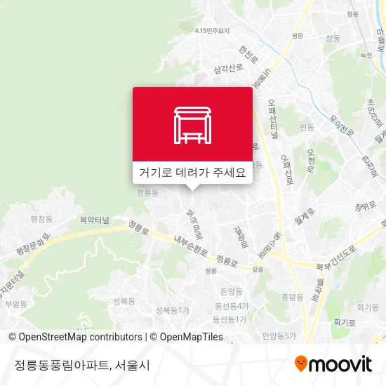 정릉동풍림아파트 지도