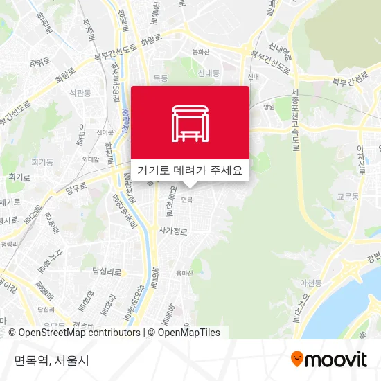 면목역 지도