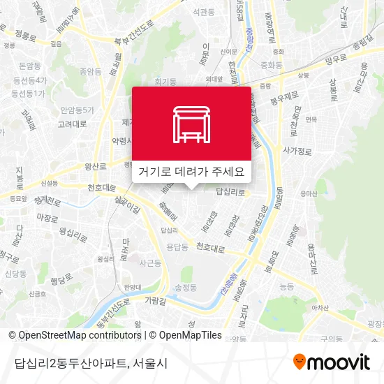 답십리2동두산아파트 지도