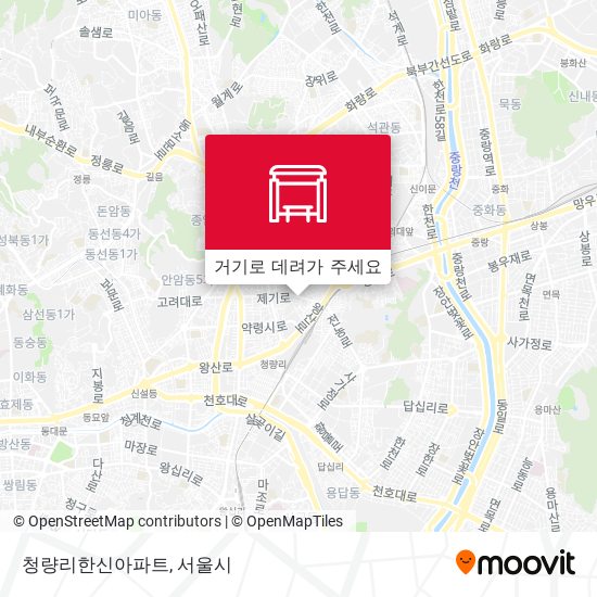 청량리한신아파트 지도