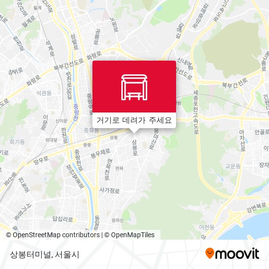 상봉터미널 지도