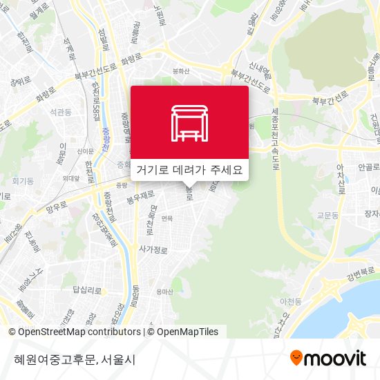 혜원여중고후문 지도