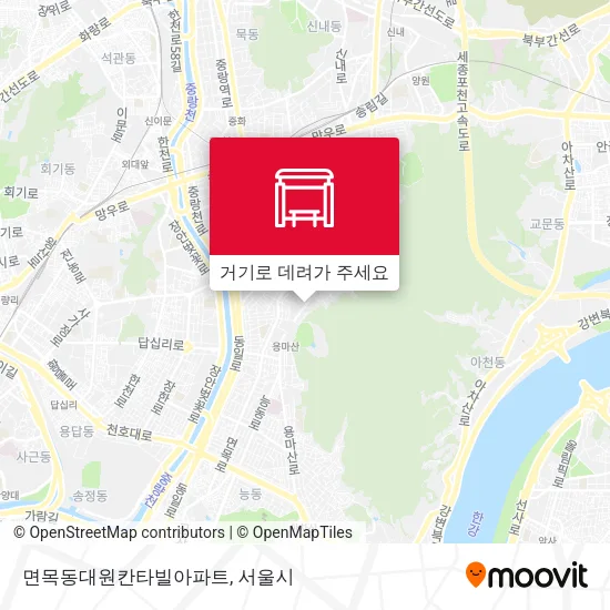 면목동대원칸타빌아파트 지도