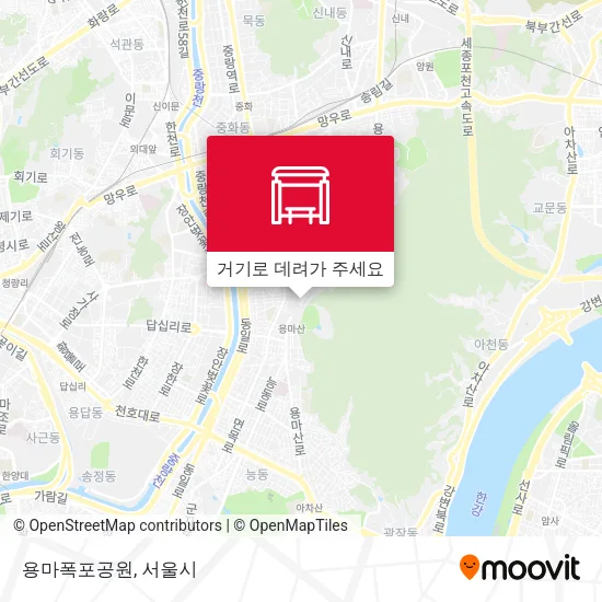 용마폭포공원 지도