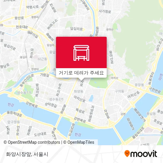 화양시장앞 지도