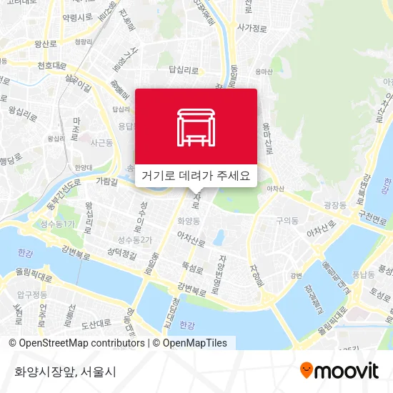 화양시장앞 지도