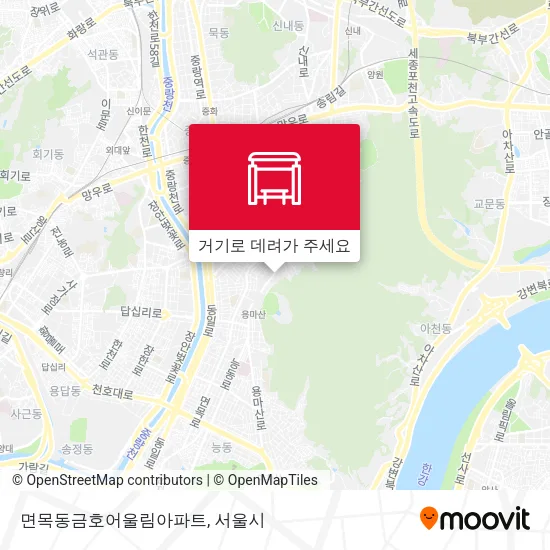 면목동금호어울림아파트 지도