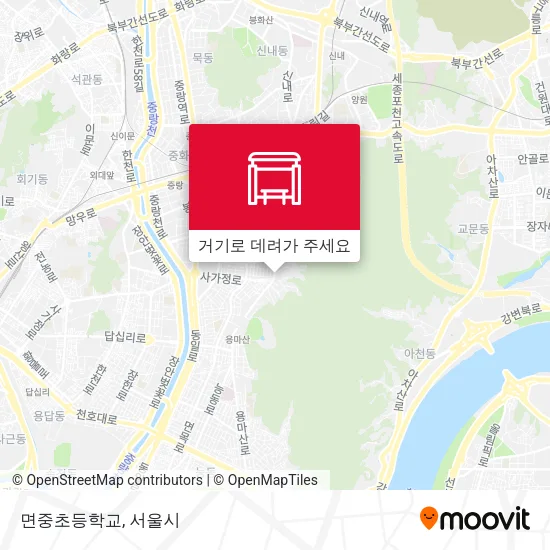 면중초등학교 지도
