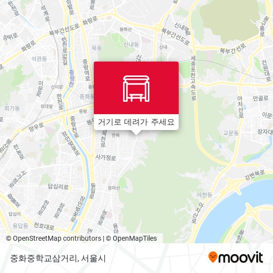 중화중학교삼거리 지도