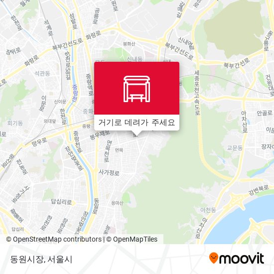 동원시장 지도