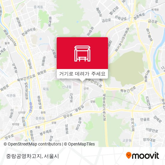 중랑공영차고지 지도