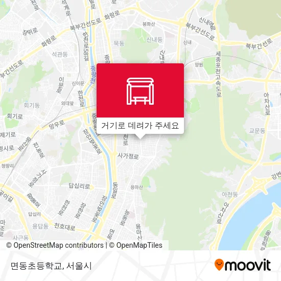 면동초등학교 지도