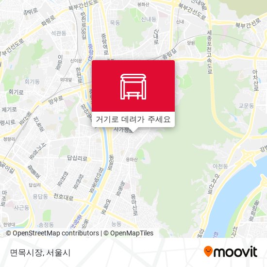 면목시장 지도