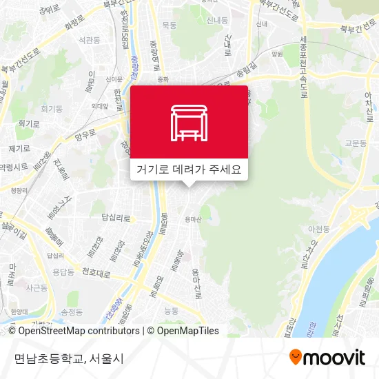 면남초등학교 지도