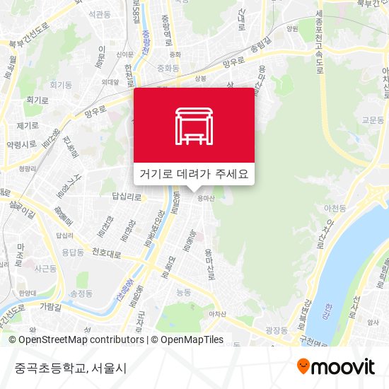 중곡초등학교 지도