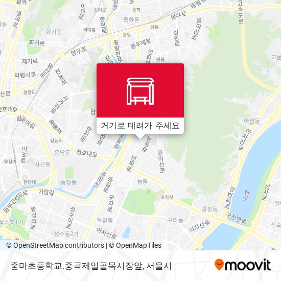 중마초등학교.중곡제일골목시장앞 지도