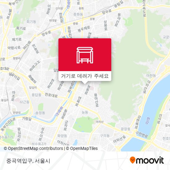 중곡역입구 지도